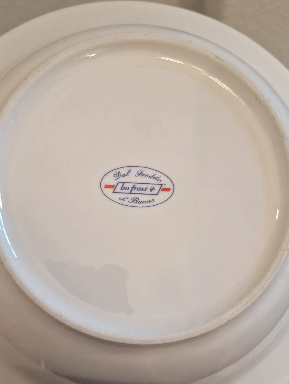 Bo Frost Dal Freddo il Buono Italian Fruit Bowl White & Blue